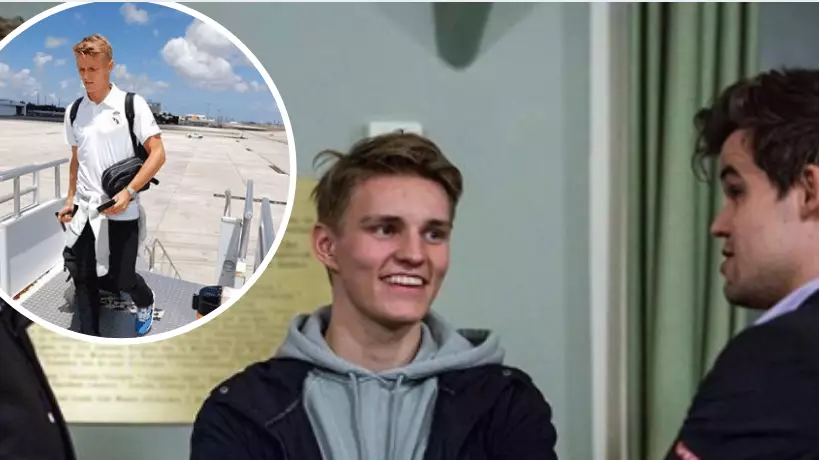 Martin Odegaard And His Agent Spotted In Airport Ahead Of Potential Transfer 