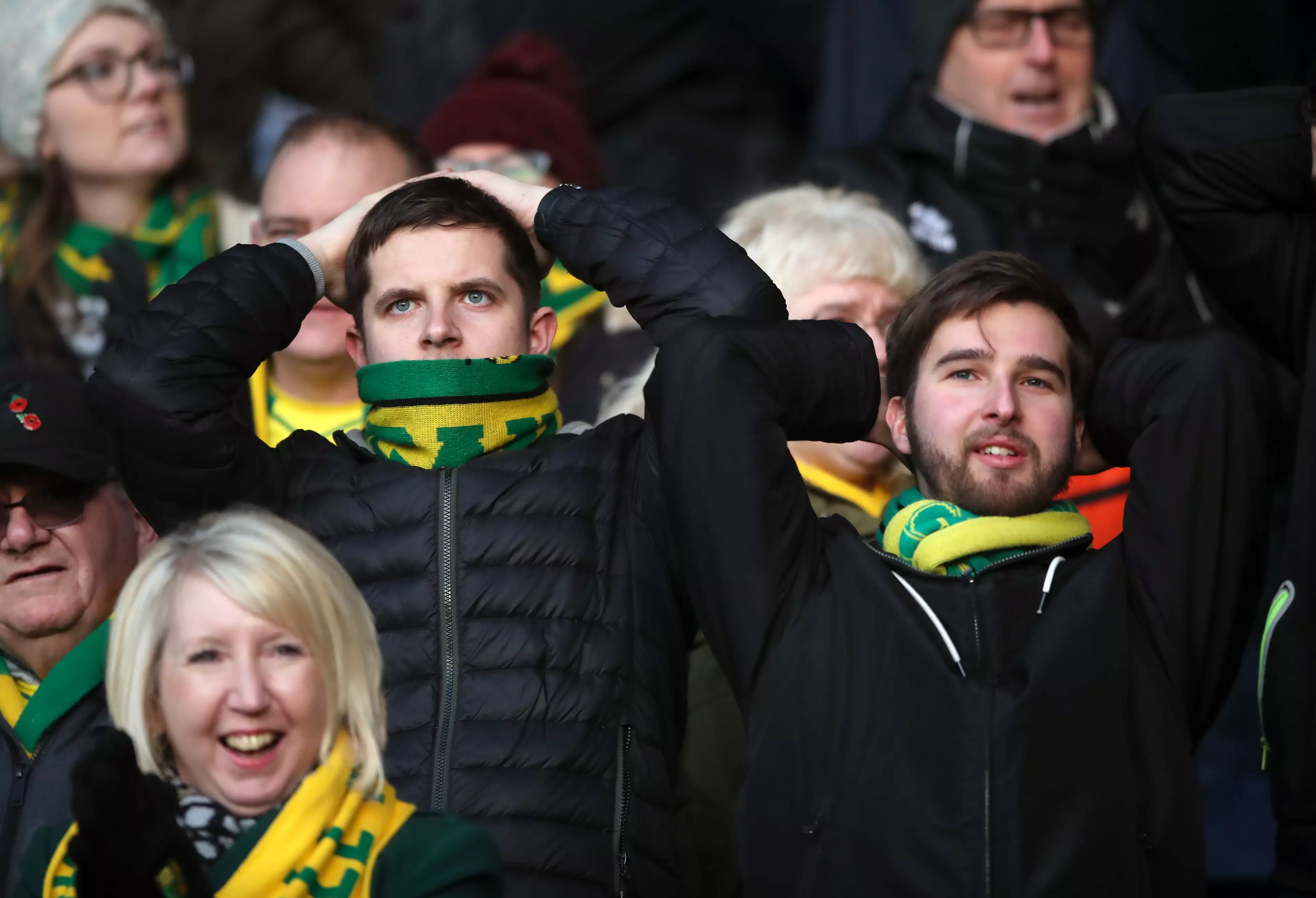 Norwich fans haven't had much to celebrate on the pitch either. Image: PA Images