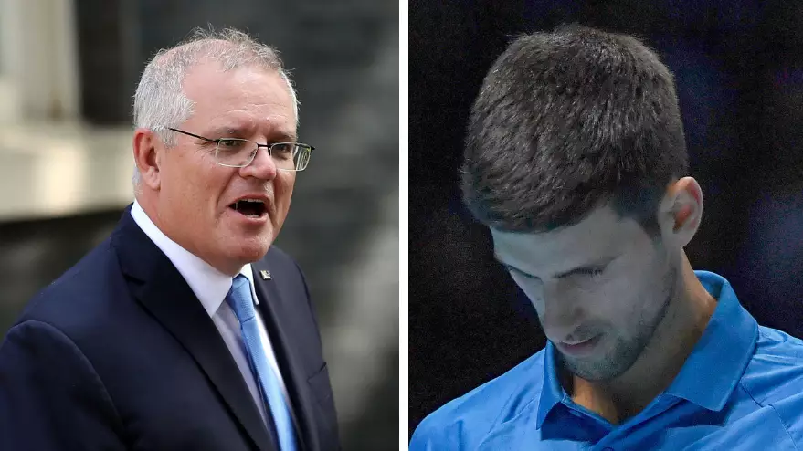 Scott Morrison Accused Of Using Novak Djokovic Scandal To Distract Aussies From Covid-19 Failures
