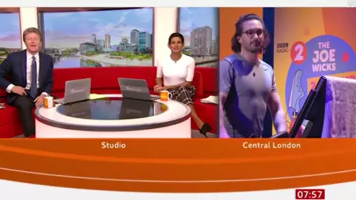 BBC's Naga Munchetty Raises Eyebrows After Telling Joe Wicks To 'Get His Pecker Up'