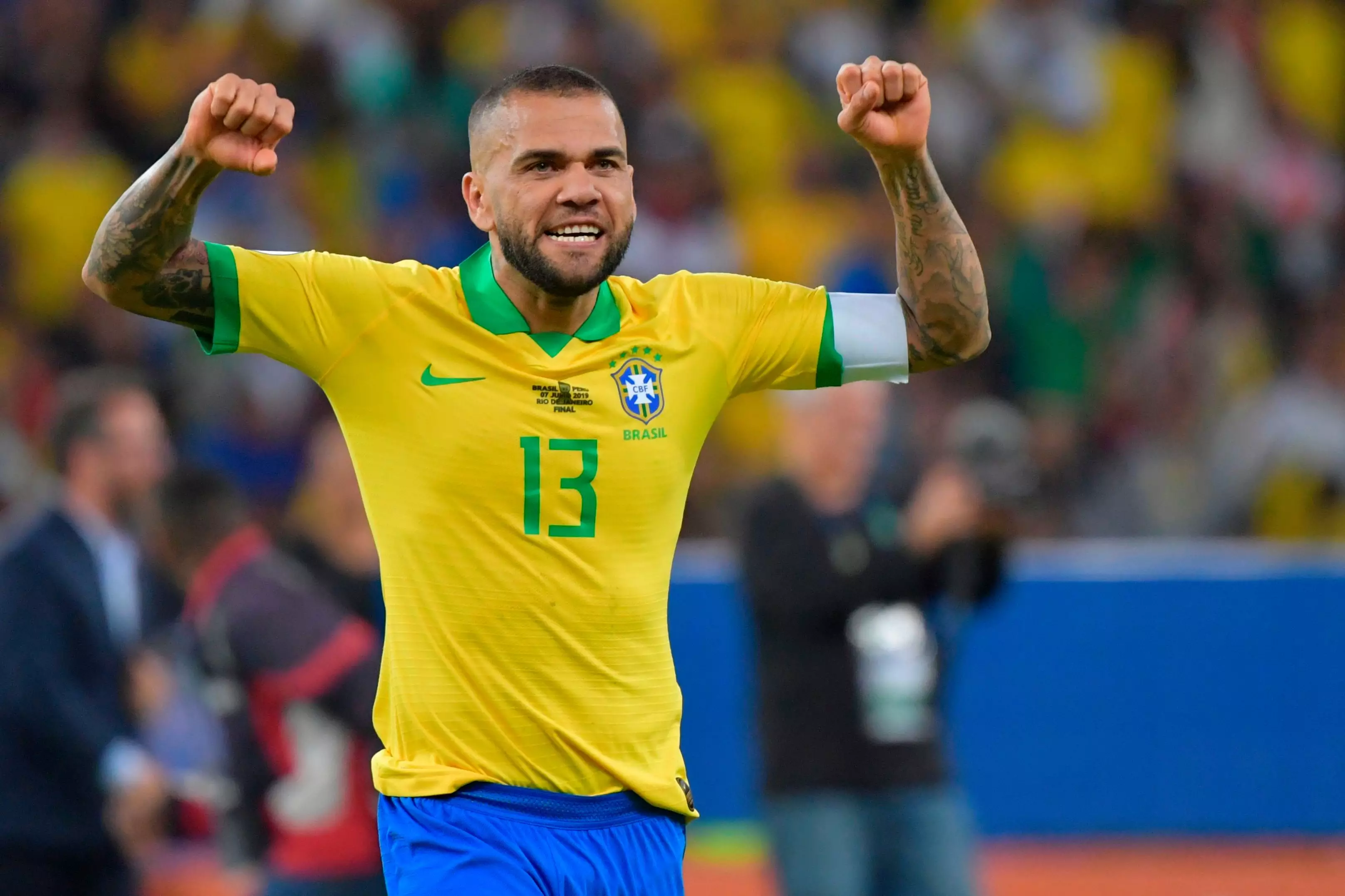 Dani Alves is now 38-years-old and has a won a host of honours in a glittering career