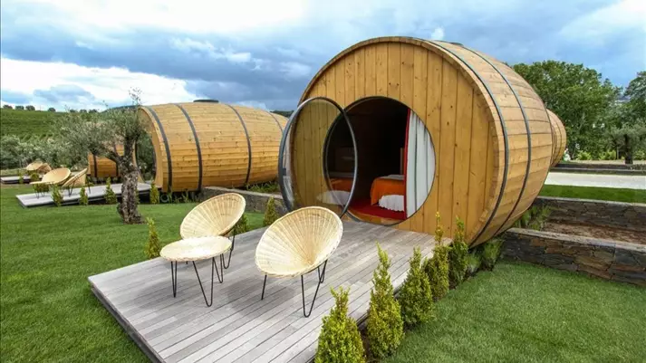 You Can Now Sleep Inside A Giant Wine Barrel In Portugal Vineyard