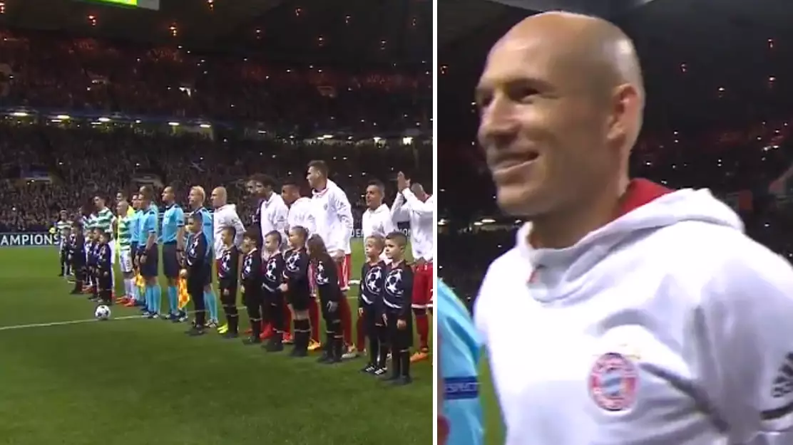 Watch: Arjen Robben Has The Best Reaction To Celtic Park's Atmosphere