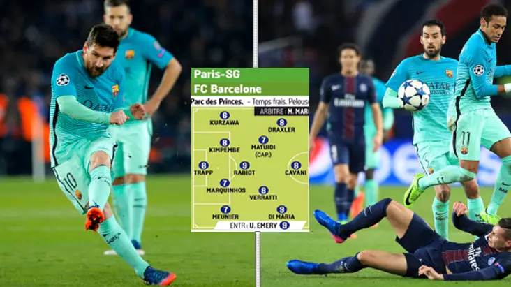 L'Equipe Player Ratings Highlight How Bad Barcelona Played Against PSG 