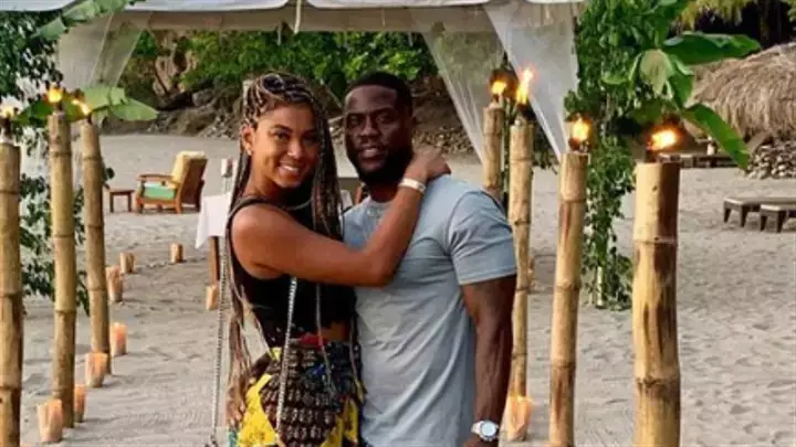 Kevin Hart and his wife, Eniko.