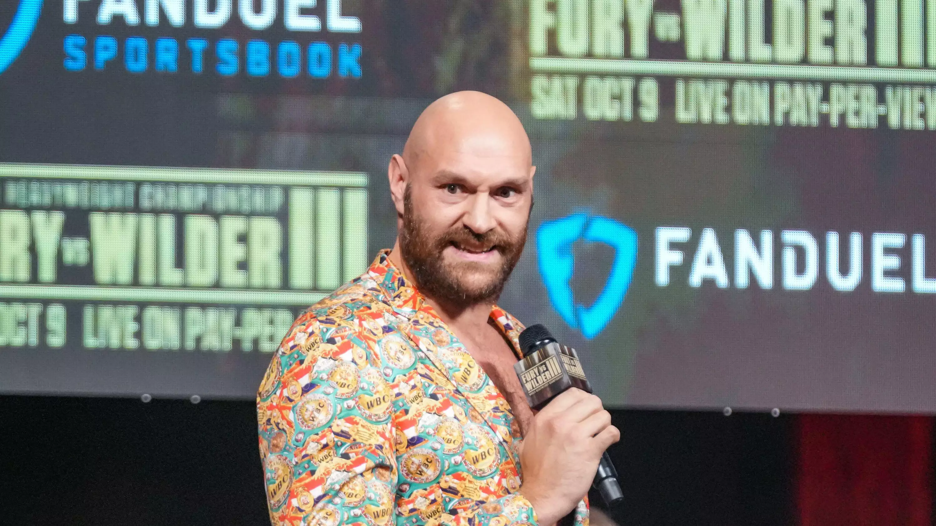 Tyson Fury Leads Rowdy Boxing Fans In X-Rated "AJ Is A P***k" Chant