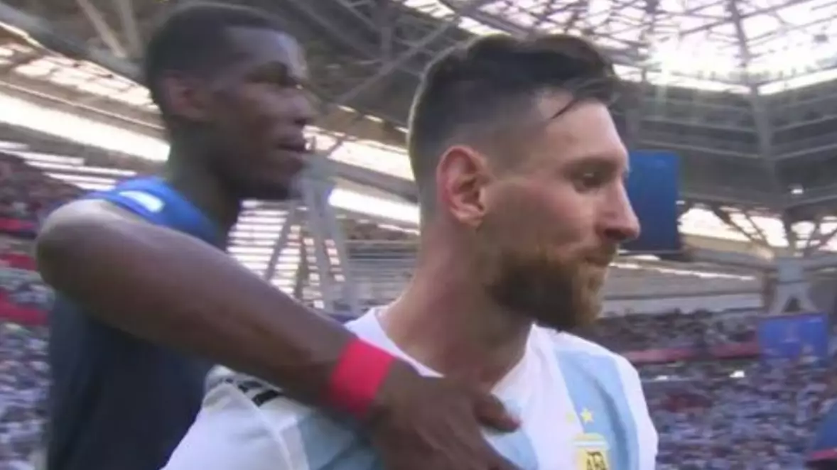 Paul Pogba's Gesture To Lionel Messi At Full Time Was Classy
