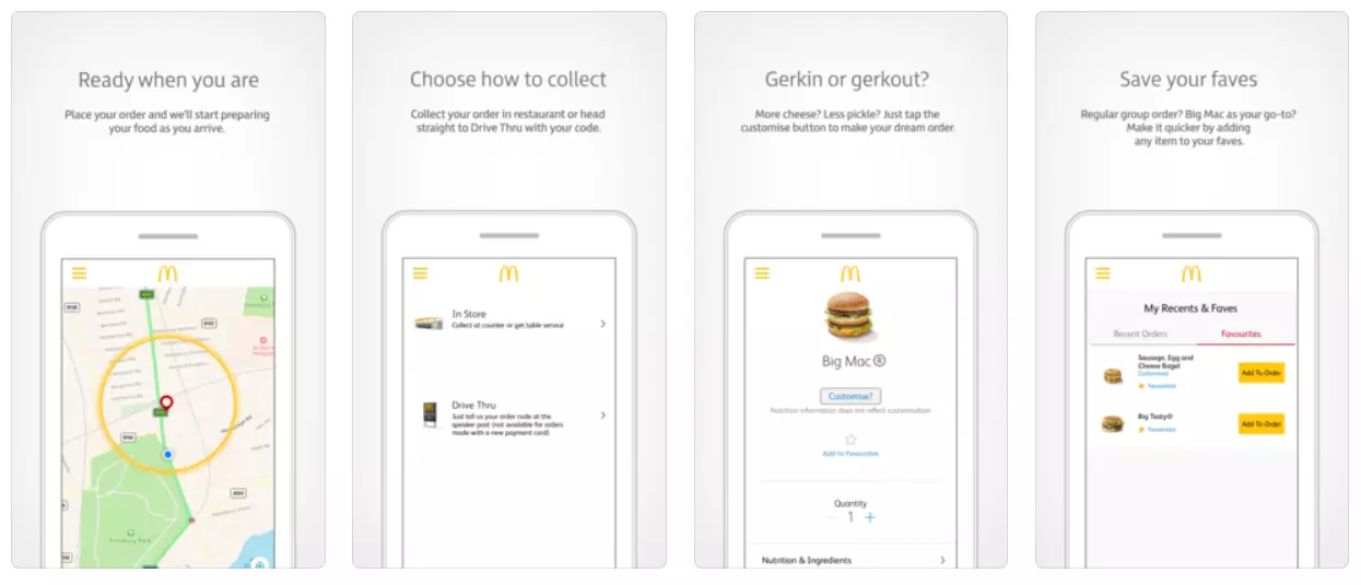 The My McDonald's App is available on Google Play and the App Store.