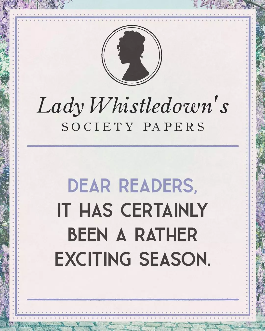 Lady Whistledown's society papers (