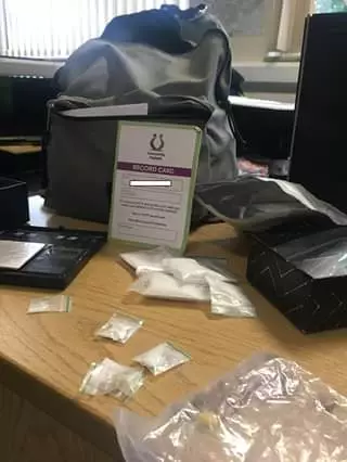 The guy left his rucksack on the train filled with drugs.