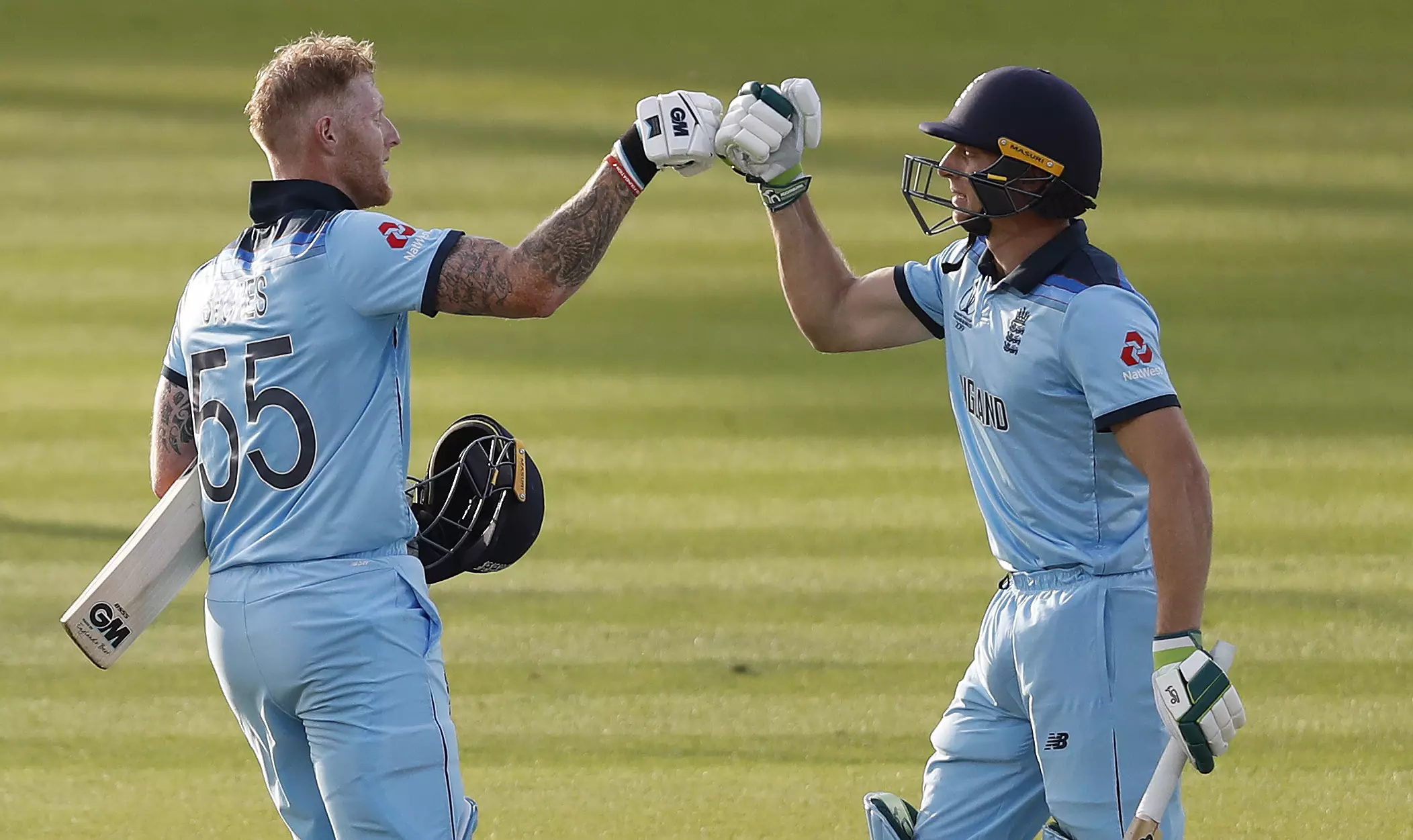 The punter owes Ben Stokes and Jos Buttler a drink. Image: PA Images