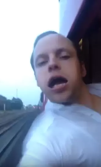 Ruari's drunken stunt on the train could have killed him if another train had passed.
