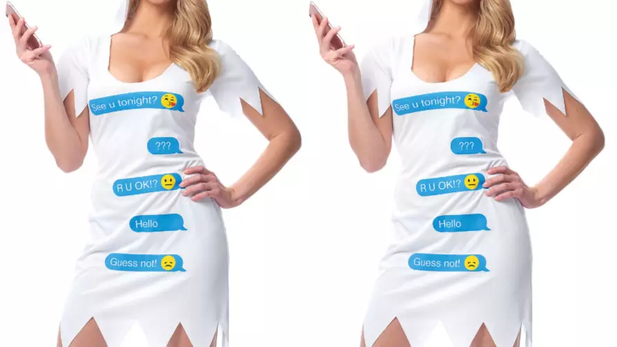A 'Ghosted' Halloween Costume Actually Exists And It's The Stuff Of Dating Nightmares