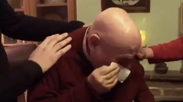 Heart-Warming Moment 'Lonely' Pensioner Is Reduced To Tears After Students Surprise Him With Xmas Tree