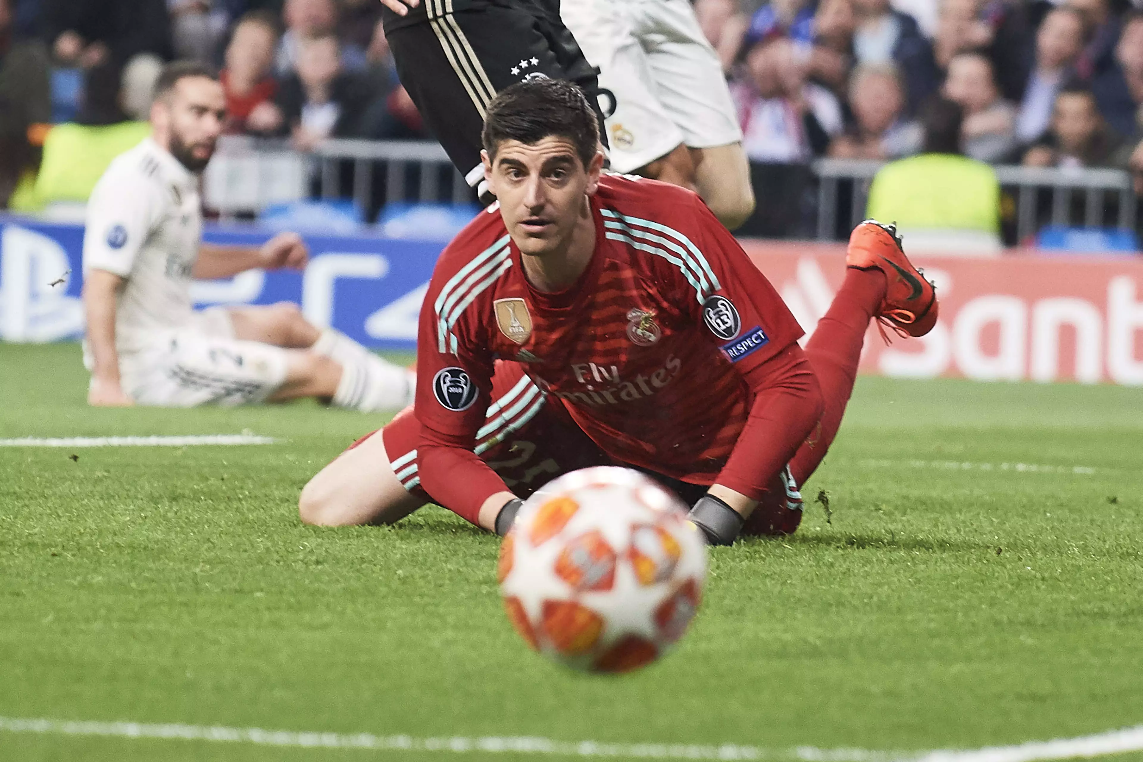 It's not been a good season all round for Courtois. Image: PA Images