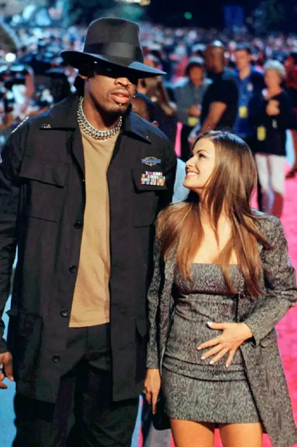 Electra and Rodman in 1998.