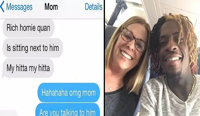 Mum Sits Next To Rich Homie Quan On Plane, Gets Rapper To Send Selfie To Her Daughter, Feels Some Type Of Way