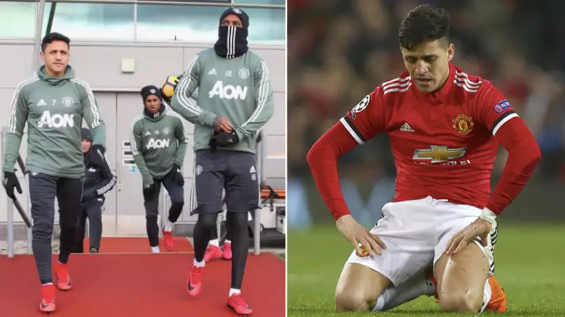 Alexis Sanchez Eats Alone In Manchester United Canteen For A Very Good Reason 