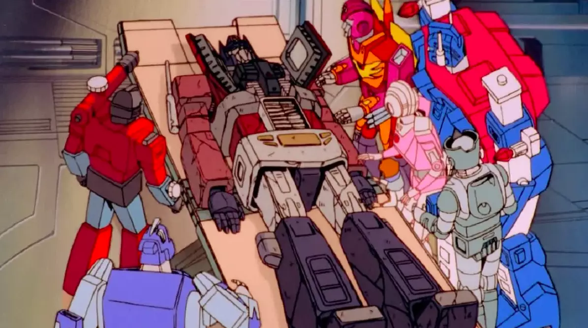 Optimus Prime dying in the 1986 movie /