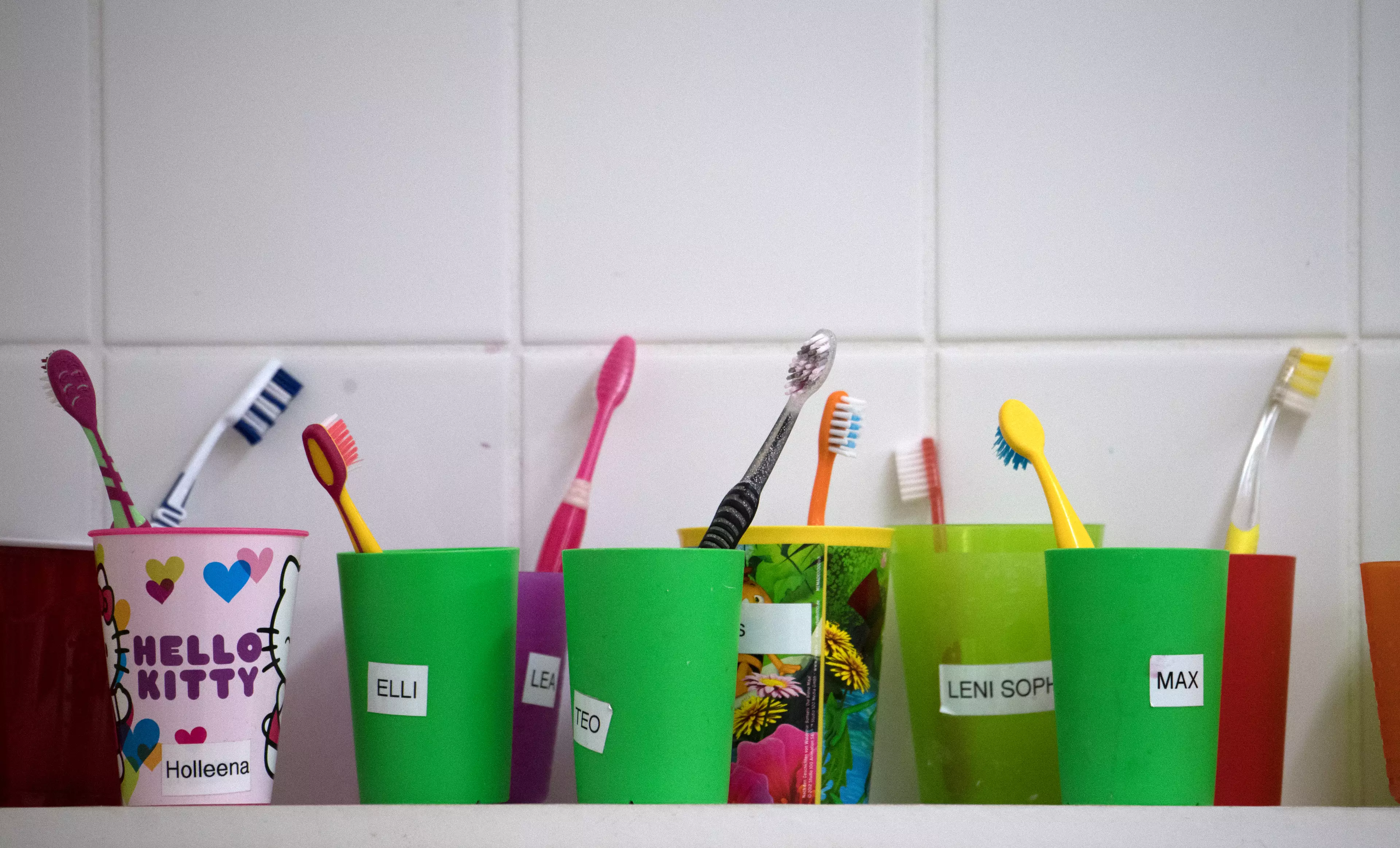 The study that toothbrushes kept in the bathroom could be spattered with faeces.