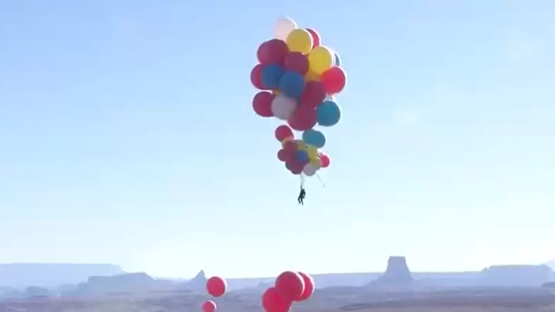 David Blaine Has Begun His Ascension Balloon Stunt Live On YouTube