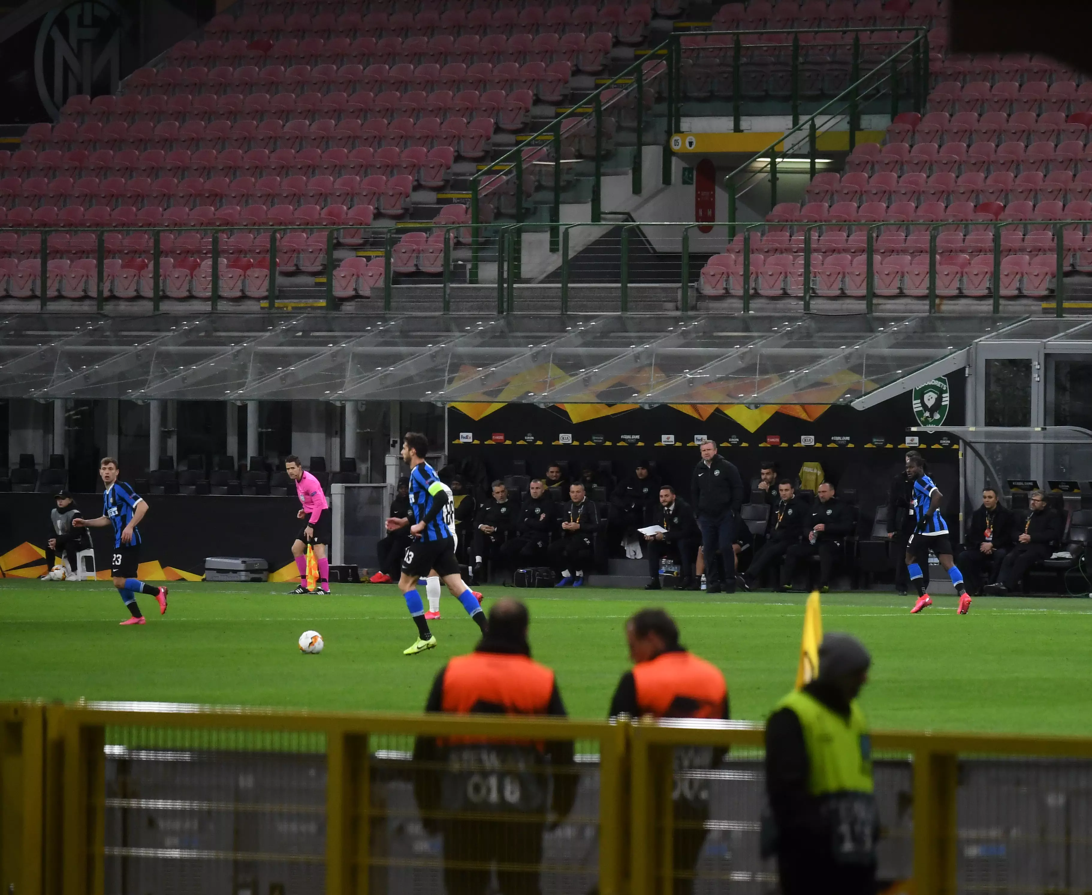 Inter's game at the San Siro on Thursday night was behind closed doors. (Image