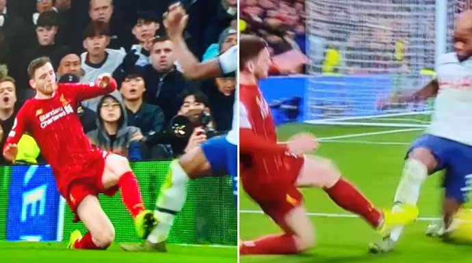 Fans Think Andy Robertson Should Have Been Sent Off in Liverpool Vs Tottenham