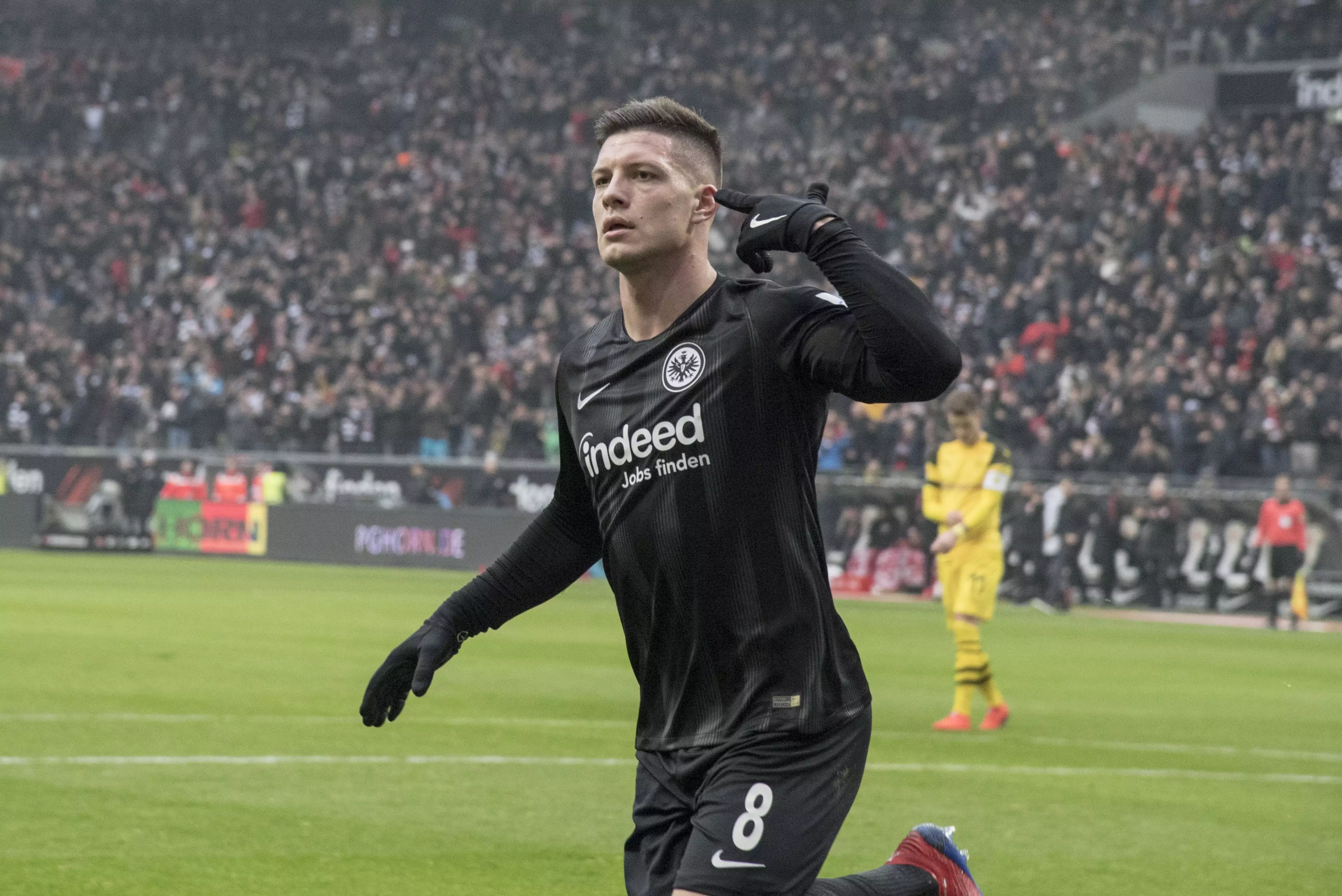 Jovic has scored a goal every 94 minutes in the league this season. Image: PA Images