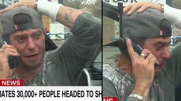 Emotional Moment Man Finally Contacts His Dad Following Hurricane Harvey