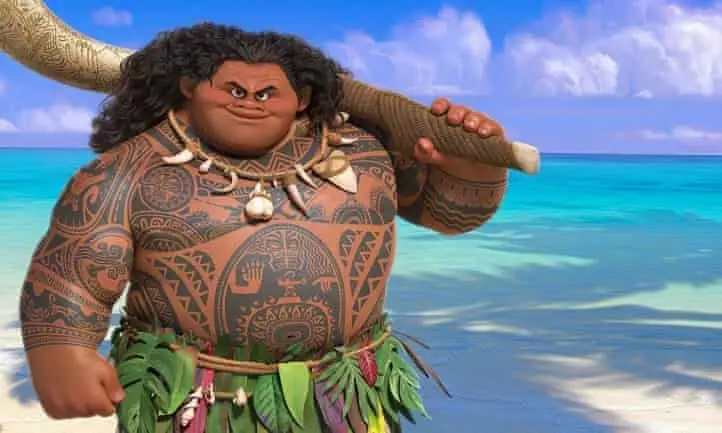 Dwayne Johnson voiced Maui in Moana.