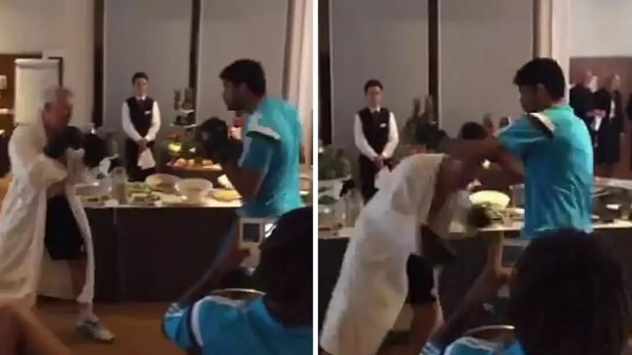 Diego Costa Floors Chelsea's Physio In Never-Seen-Before Pre-Season Clip 