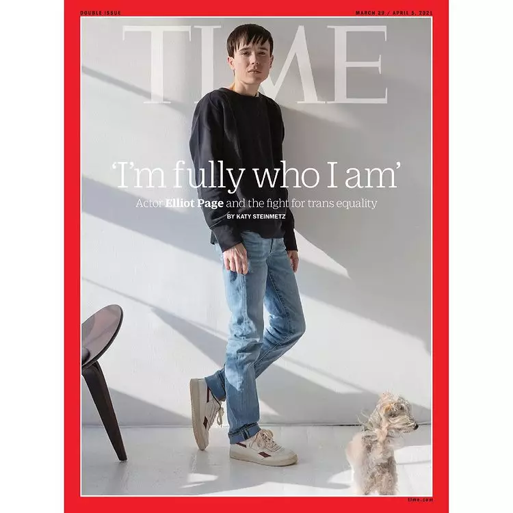 Page appeared on the front of TIME magazine.