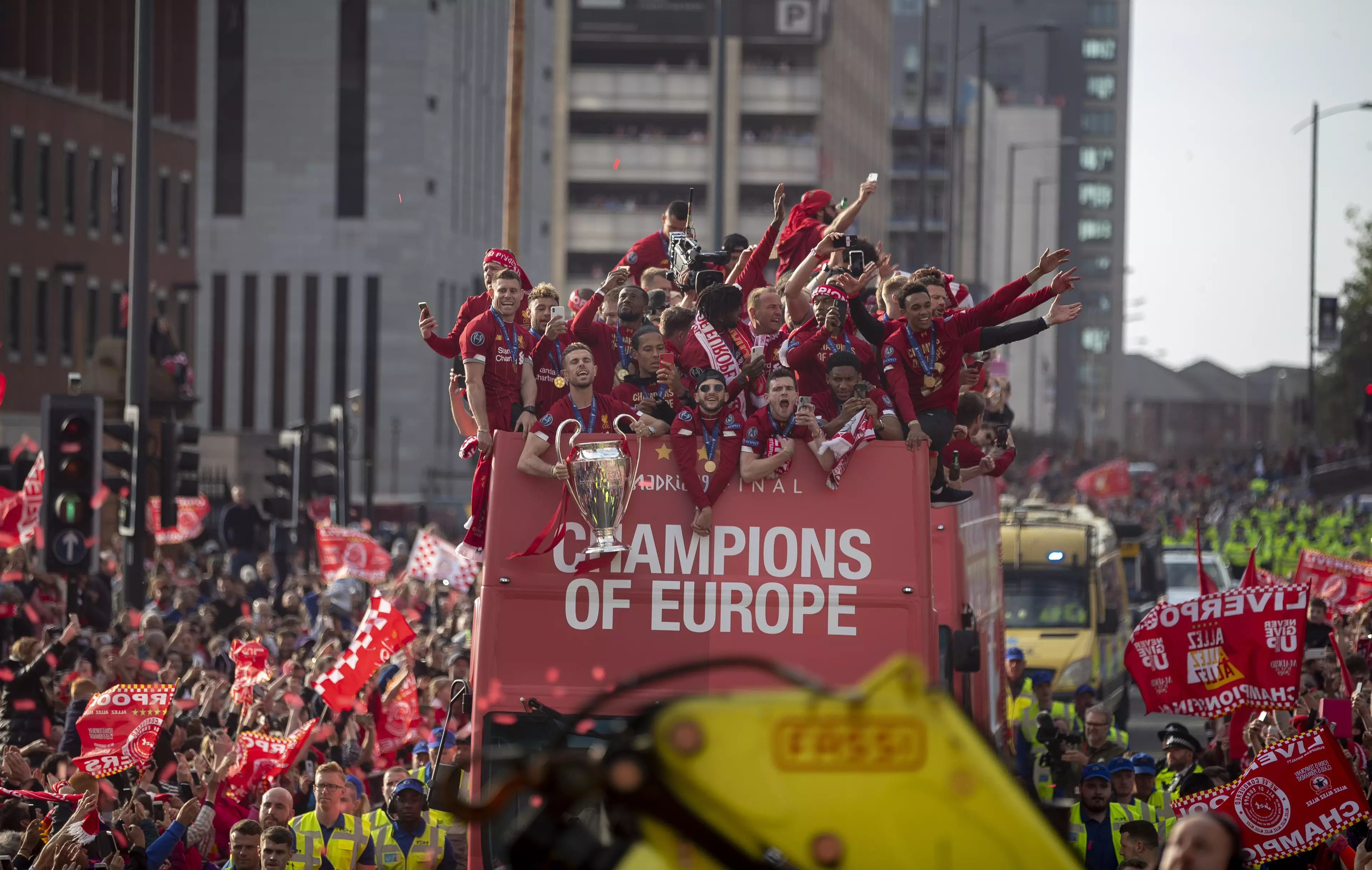 Liverpool's next trophy celebration will be a little different. Image: PA Images