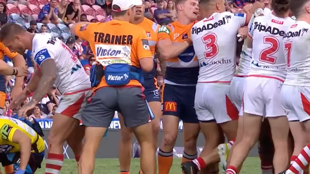 Heart-Warming Moment Tariq Sims Shields Concussed Opponent While All-In Brawl Breaks Out