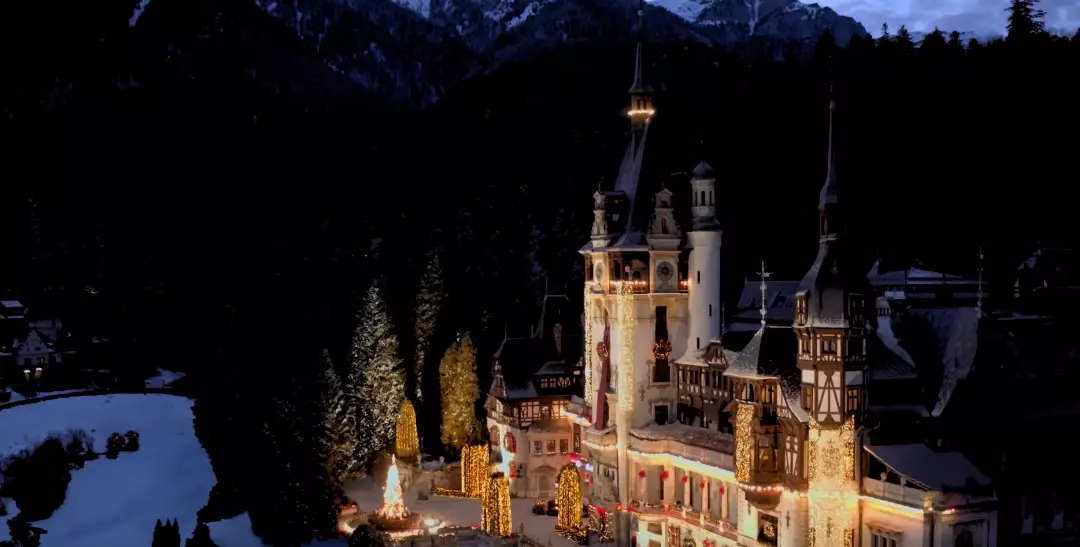 The Royal castle of Aldovia in the film is set to give you all the festive feels (