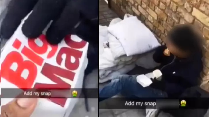 Vile Clip Shows Man Spitting On Big Mac Before Handing It To Homeless Man 