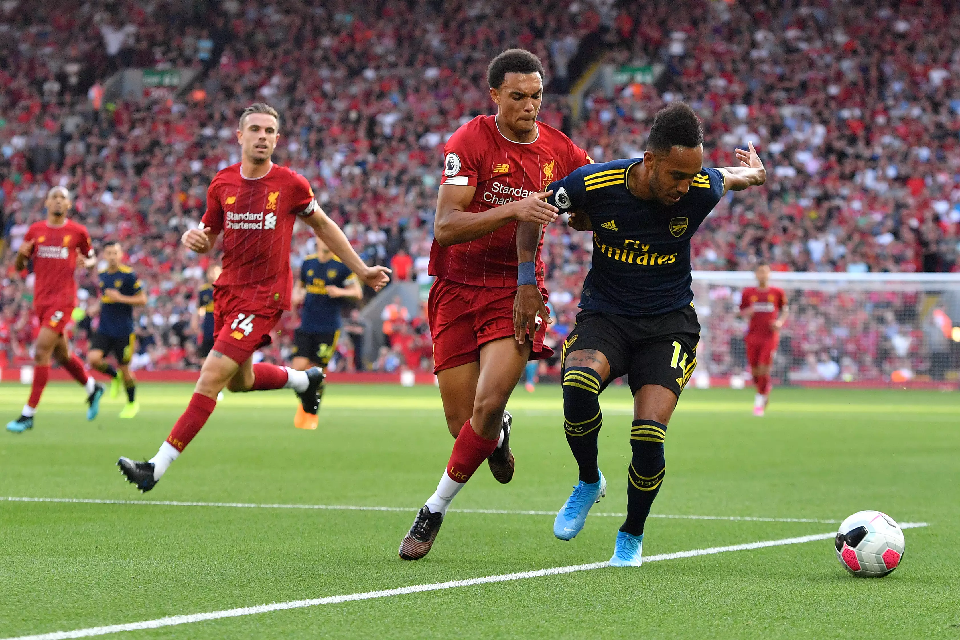 Trent Alexander-Arnold is doing better than his club teammate. Image: PA Images