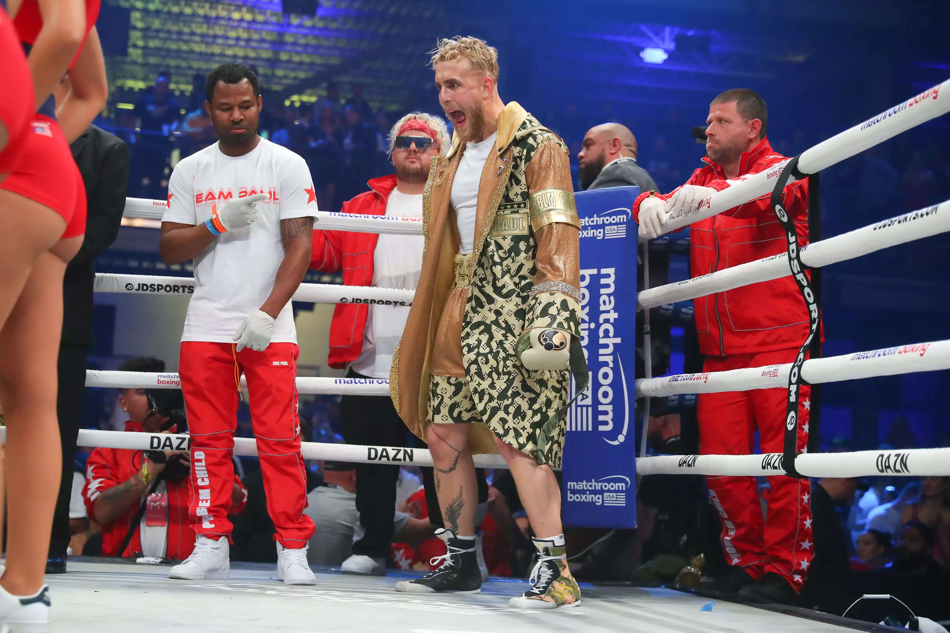 It's not the first time Jake Paul has got in the ring. Image: PA Image