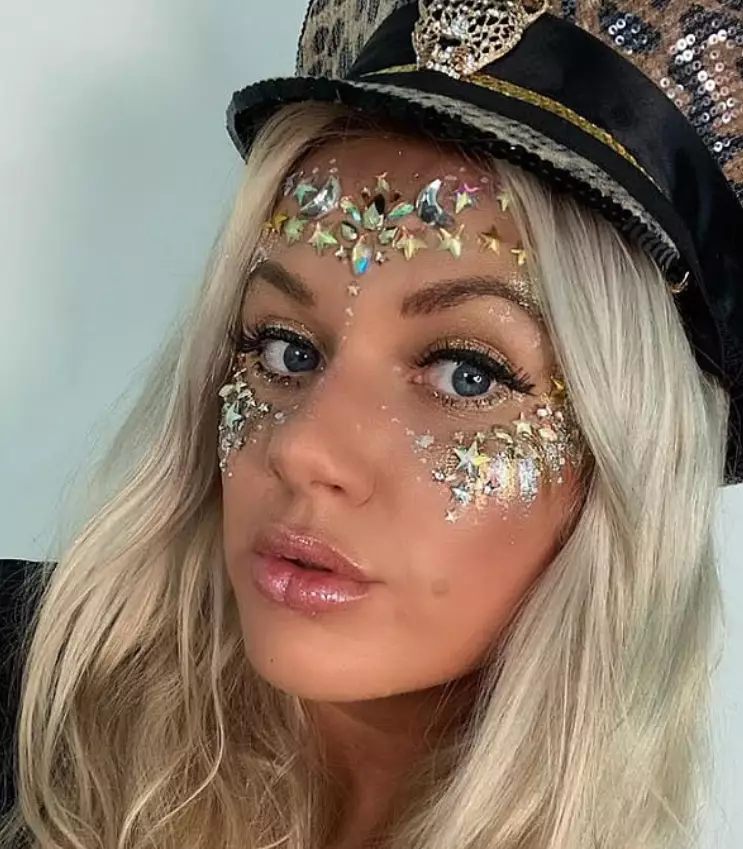Jenna Meek is expecting to turnover 50 million form her glitter body art business.
