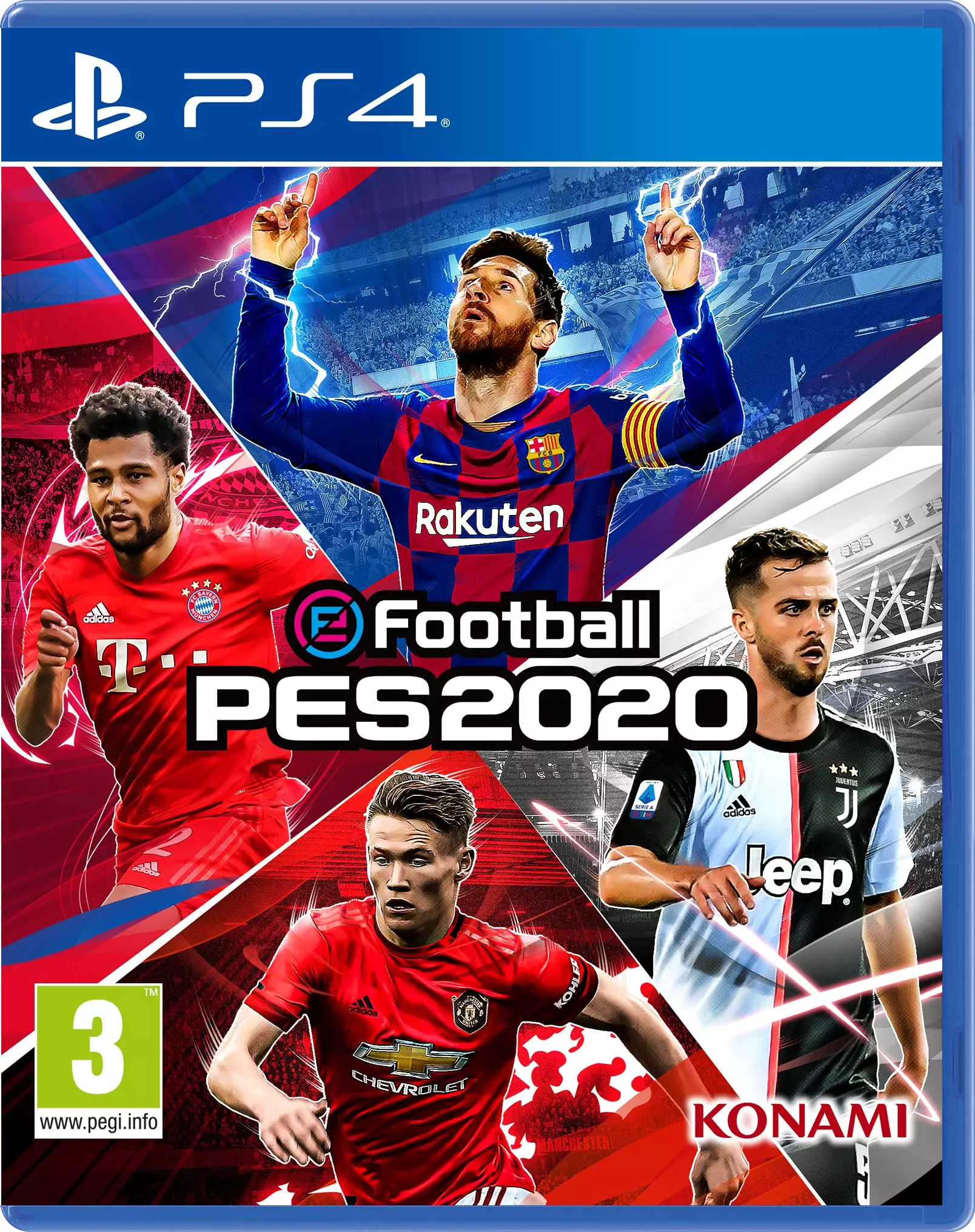 The new eFootball PES 2020 PS4 cover