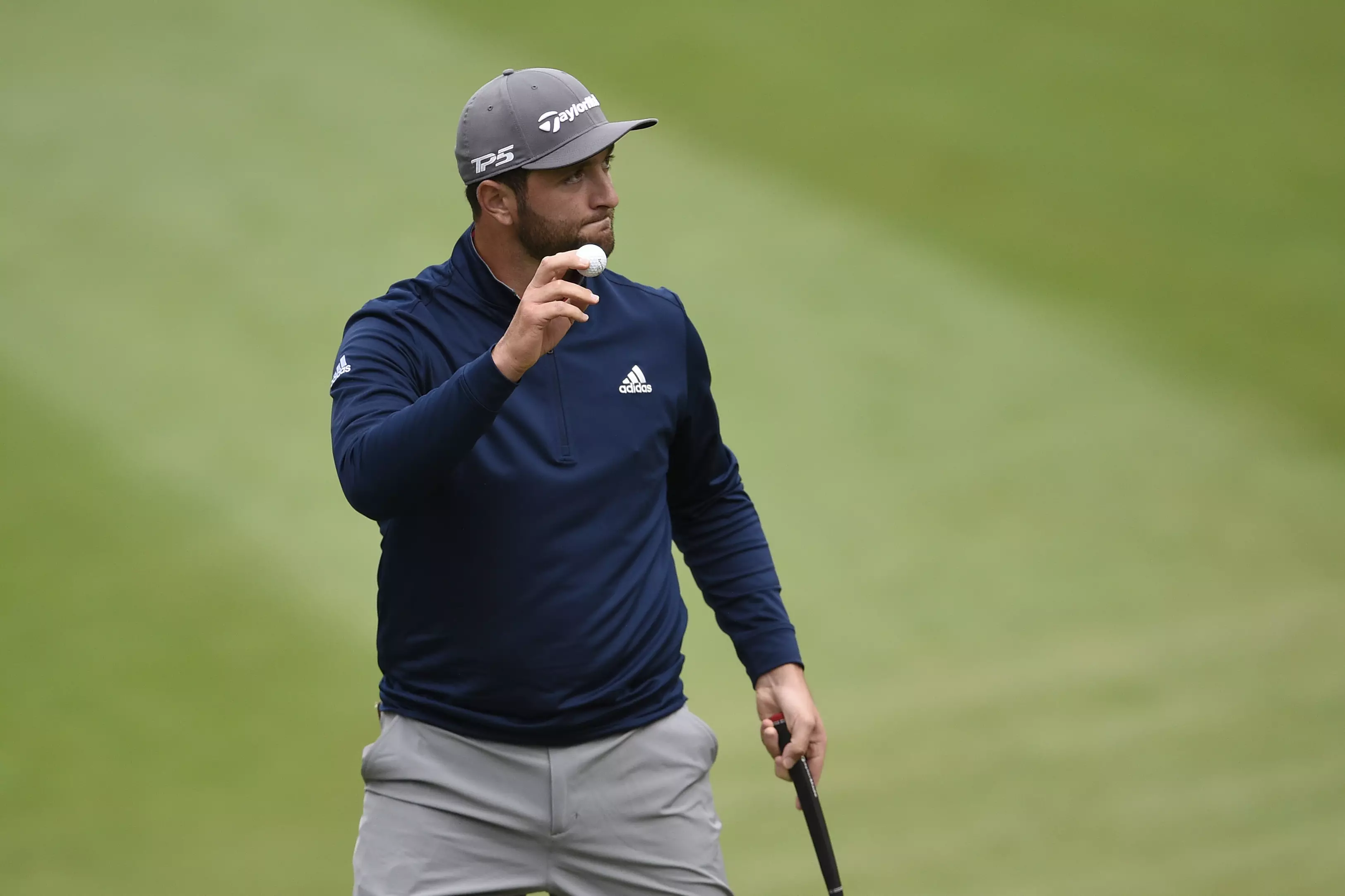 Jon Rahm wowed fans with an incredible shot during the practice round at the Augusta National.