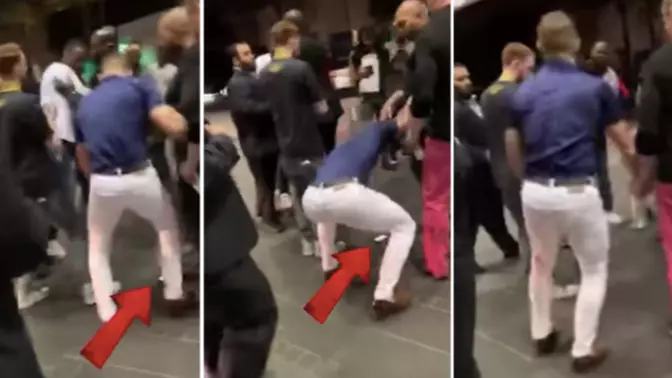 Video Footage Of Conor McGregor Phone Stomping Incident Emerges
