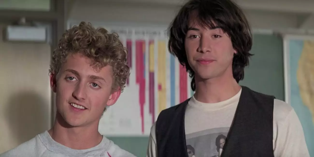 Keanu Reeves in Bill and Ted.