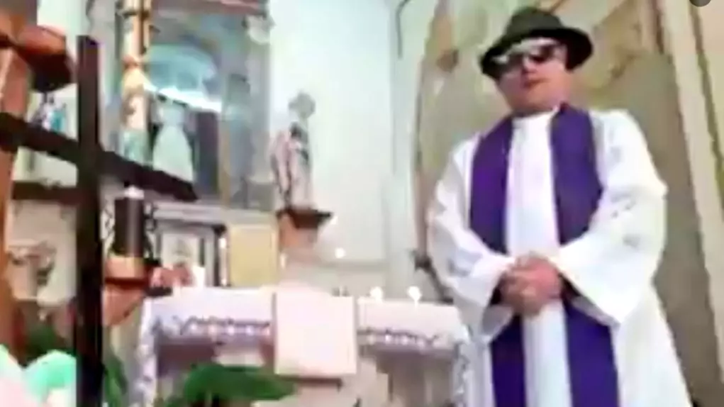 Priest Attempts To Live Stream Mass Amid Lockdown - Turns On Filters 