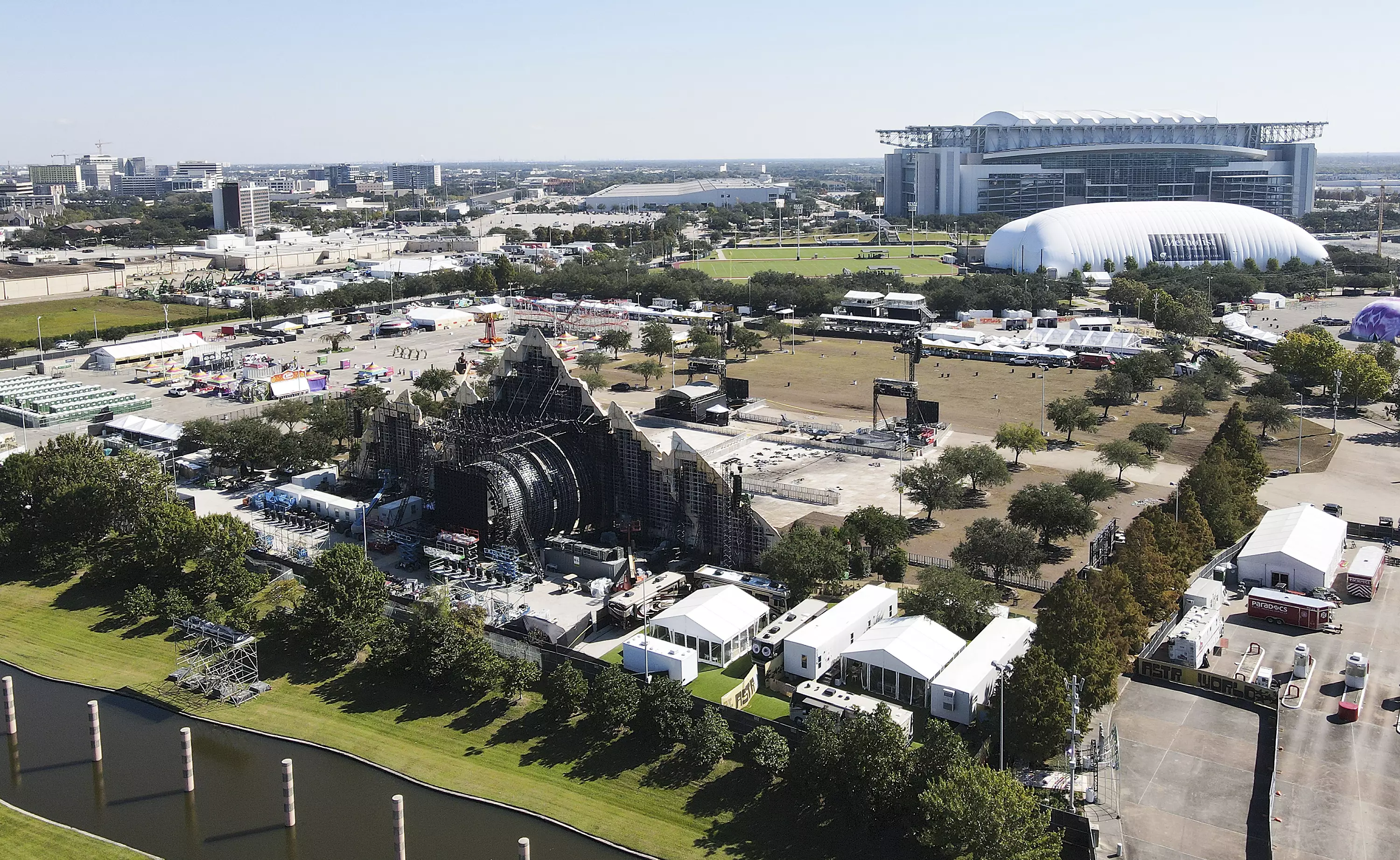 The festival set-up at NRG Park in Houston.