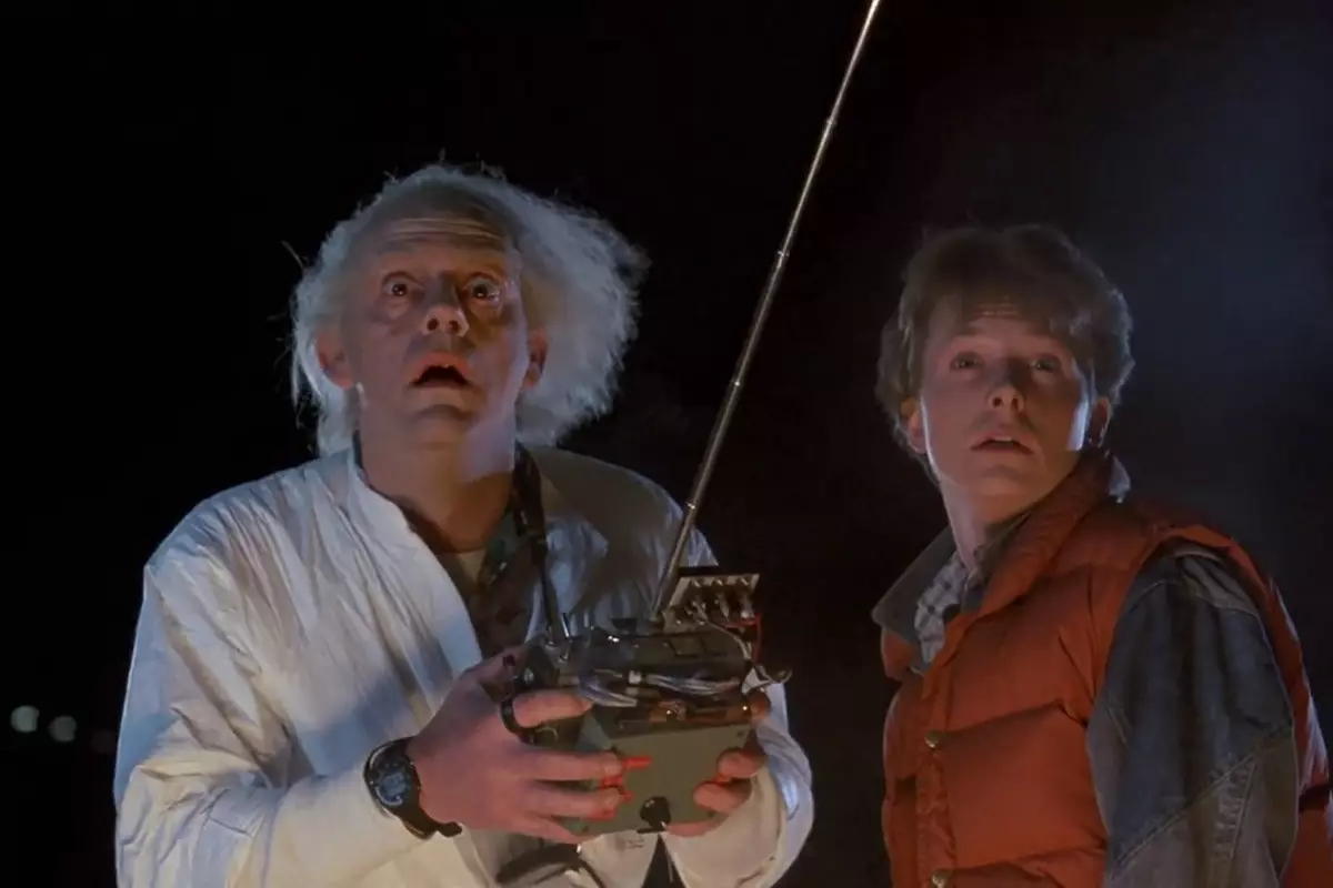 The original actors in Back To The Future.