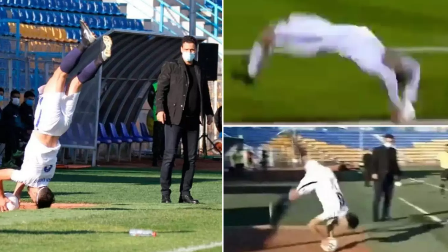 Iranian Player Performs Somersault Before Unleashing Insane Giant Throw-In Into The Box