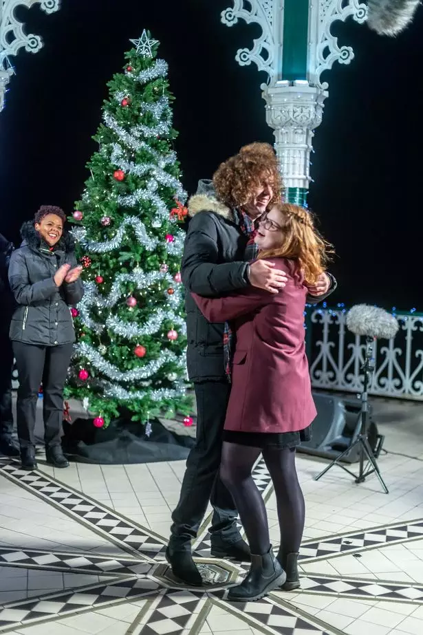 Daniel proposed to Lily after performing 'All I Want For Christmas Is You'.