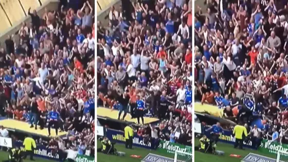 Rangers Fans Break Disabled Section Roof In Wild Celebrations After Late Winner 