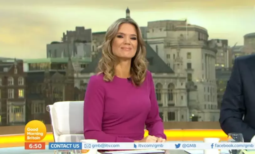 Cameras shifted their gaze to Charlotte Hawkins after the blackout.